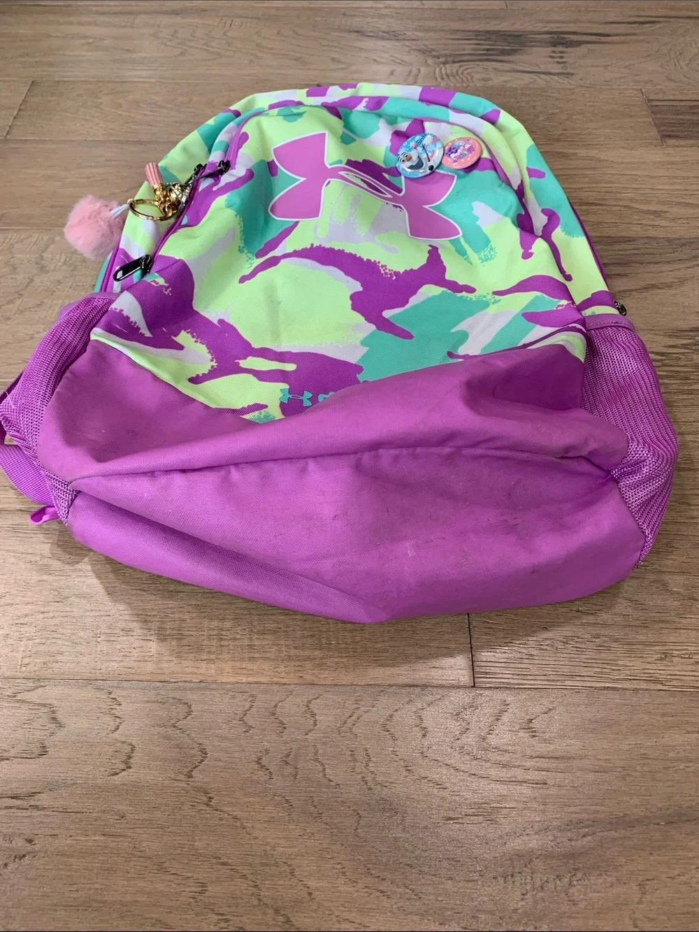 Under Armour UA Scrimmage Storm Backpack Purple Green Yellow Tye Die